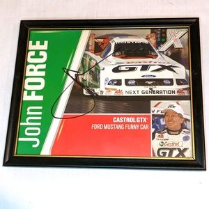 NHRA Signed Framed John Force Promo Photo
